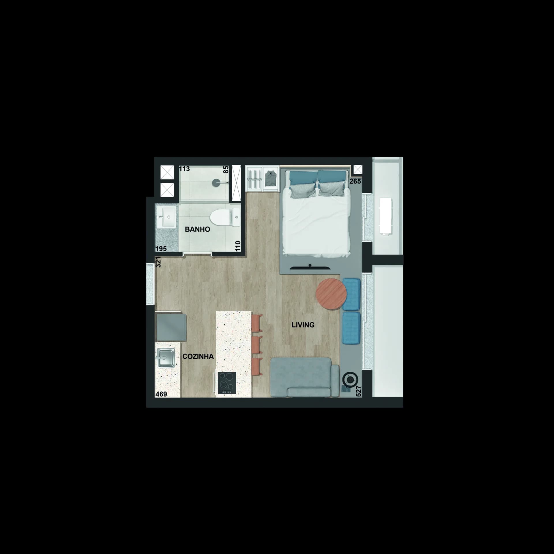 1 Suíte+ — 65 m² (Final 05)
